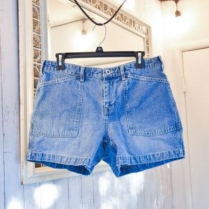 Bass Denim Midi Shorts Size 10